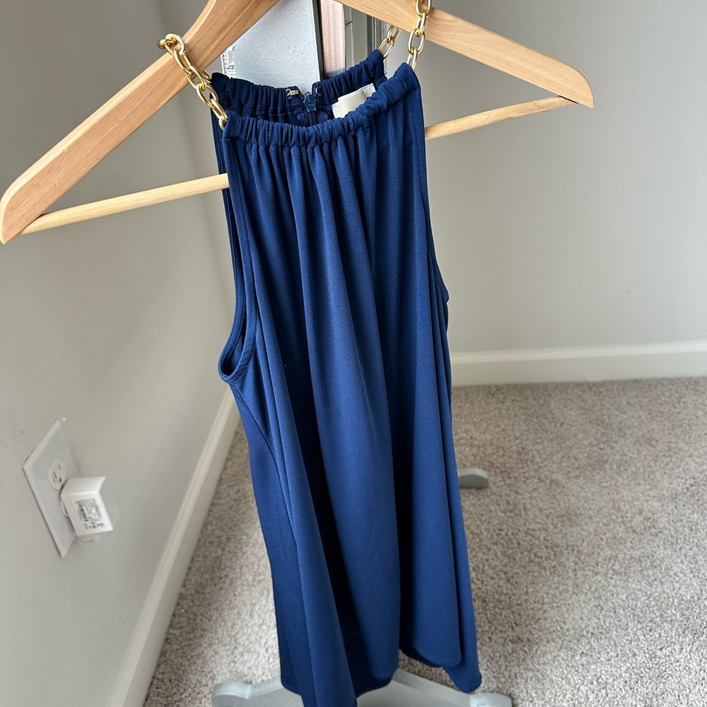 MICHAEL Michael Kors Navy Blue Sleeveless Top